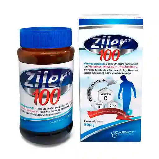 Ziller 100 Suplemento Alimenticio Sabor Vainilla Caramelo
