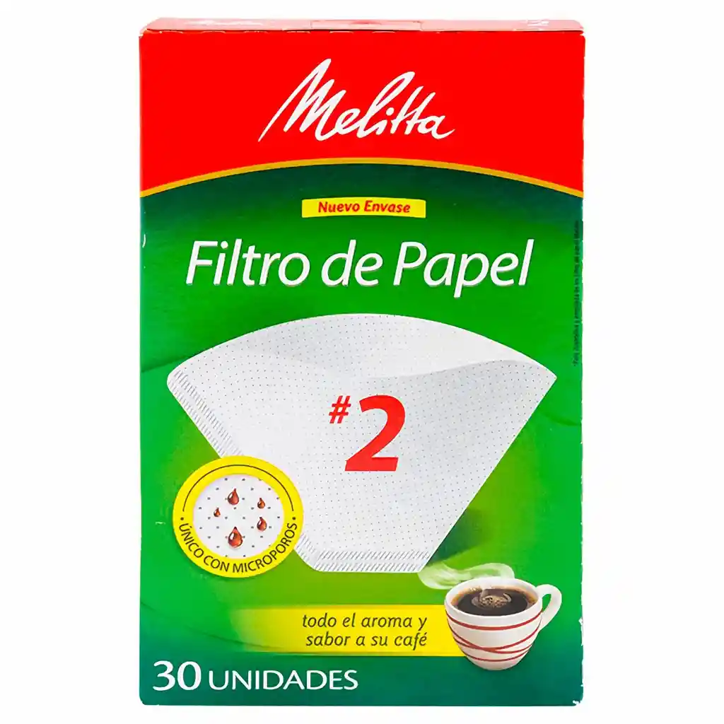 Melitta Filtro de Papel para Café # 2