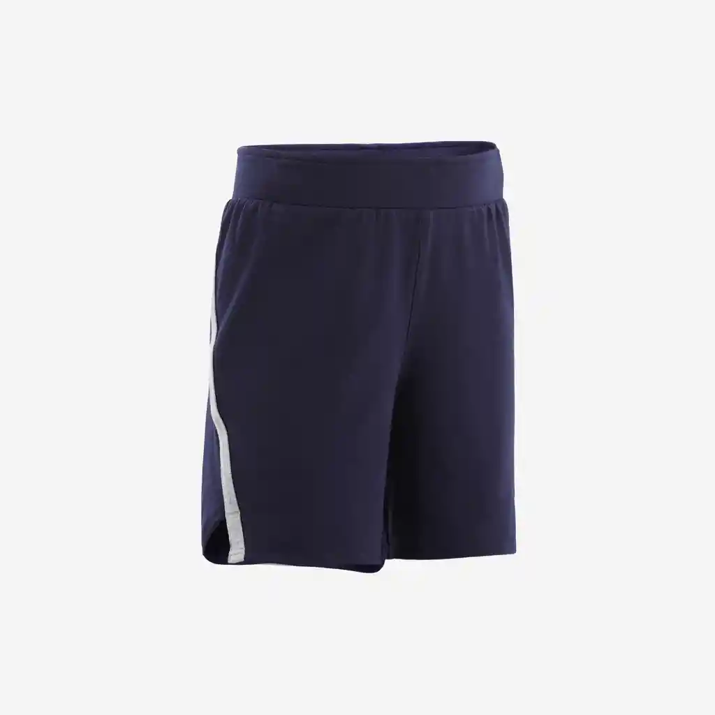 Pantaloneta de Fitness Sin Bolsillos Para Bebés Domyos Azul Oscuro