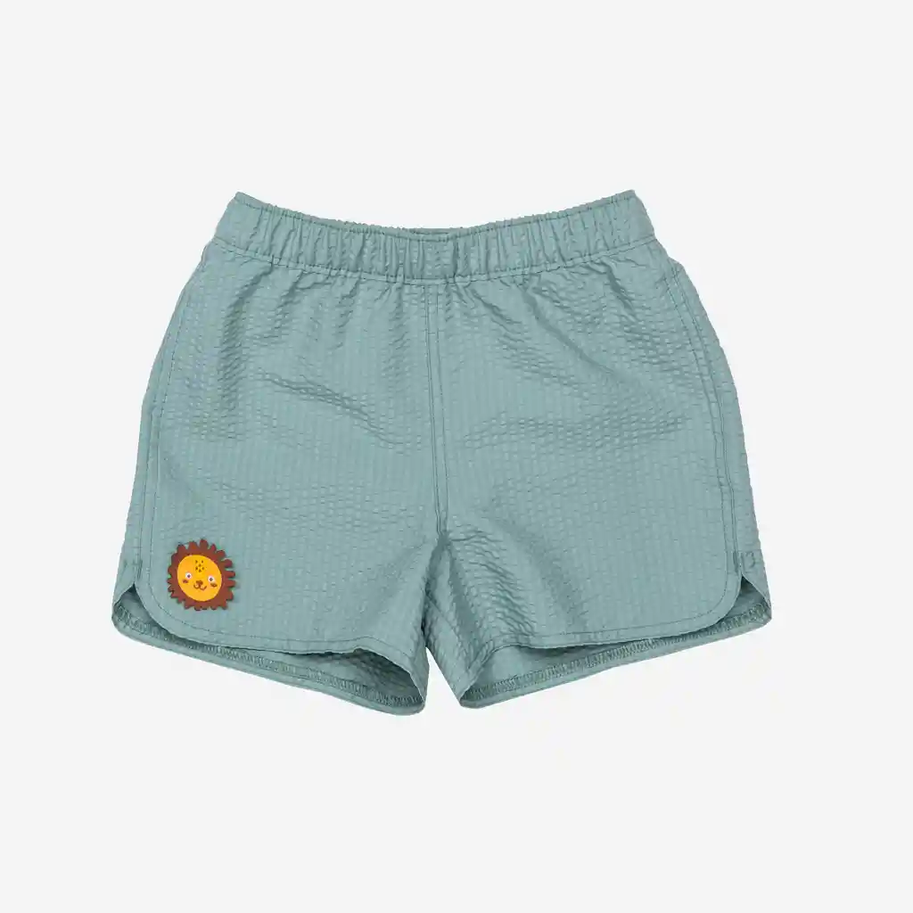 Pantaloneta de Baño de Natación Para Niños - Verde Grisáceo