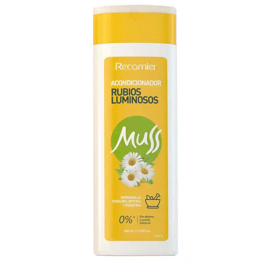 Muss Shampoo + Acondicionador Rubios Luminosos sin Sal