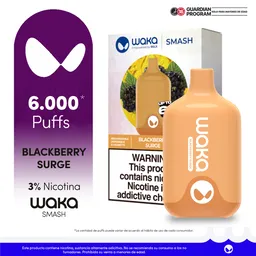 WAKA SMASH Vape Blackberry Surge-3% 6000 puff
