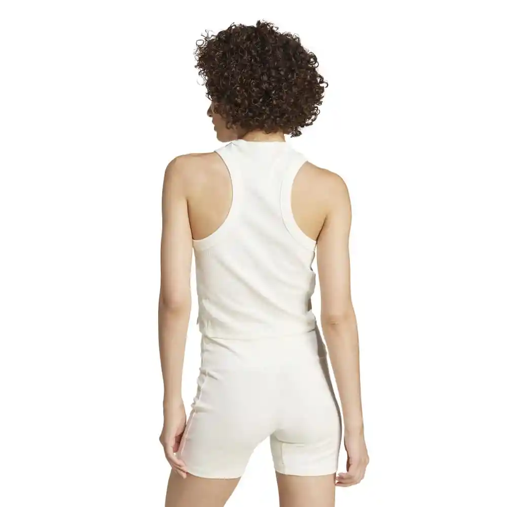 Adidas Camiseta Lng Rib Mujer Blanco M