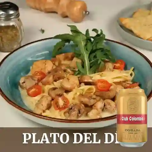 Combo Pollo Véneto + Club col. Dorada Lta 330ml