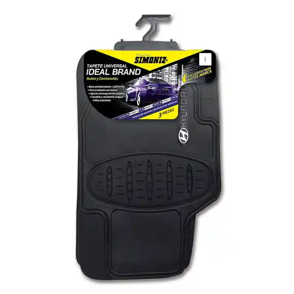 Simoniz Tapete de Pvc Universal Hyundai Negro