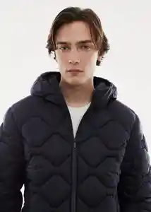 Abrigo Anorak Hyper Navy Talla M Hombre Mango