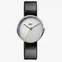 Inkanta Reloj Classic Pulso Cuero Negro Tablero Blanco