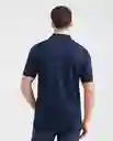 Camiseta Polo Contrast Azul Dark Ultra Oscuro S Chevignon
