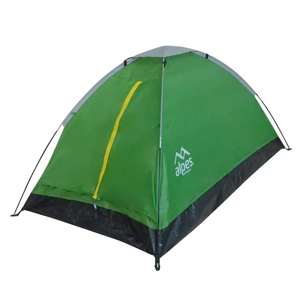 Carpa 2 Personas Galápagos Verde 95x120x200 Cm Alpes