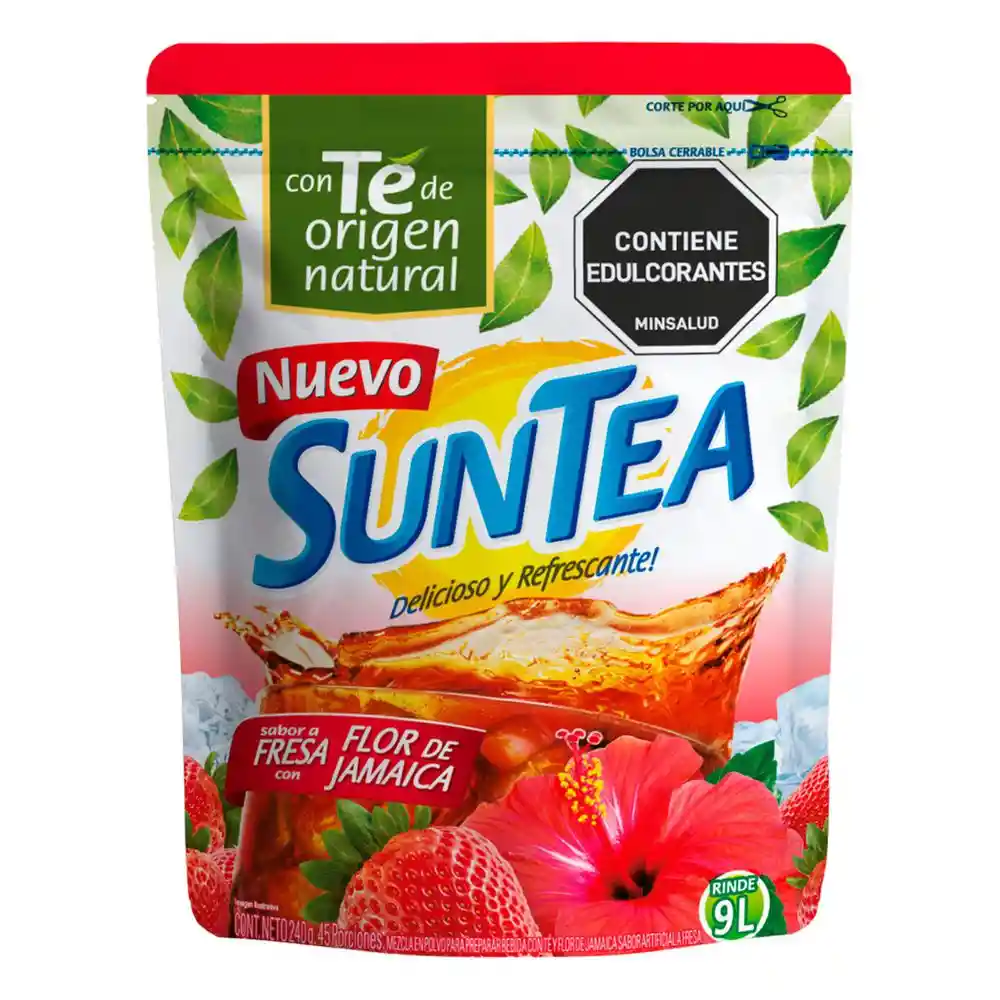 Suntea Mezcla Polvo Bebida té Flor Jamaica