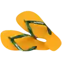 Sandalias Brasil Logo Amarillo Banana Talla 34 4110850 Havaianas