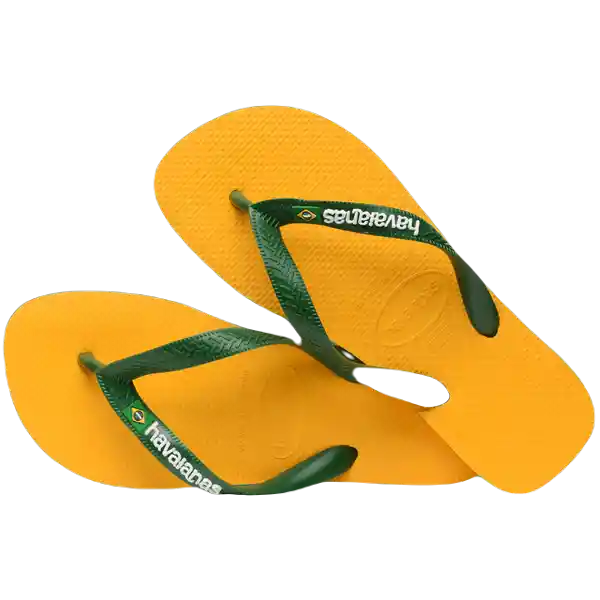 Sandalias Brasil Logo Amarillo Banana Talla 34 4110850 Havaianas