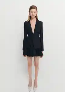 Blazer Americana Kalite Negro Talla M Mujer Mango