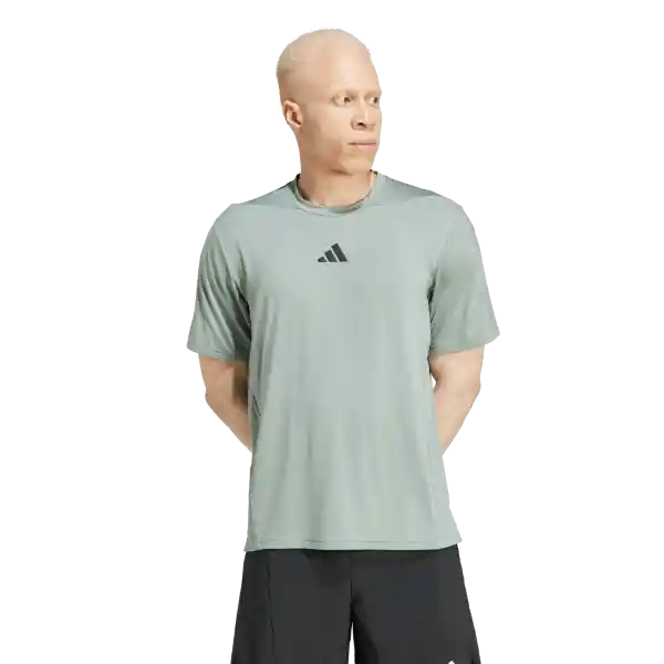 Adidas Camiseta Manga Corta Entrenamiento Hombre Verde Talla M