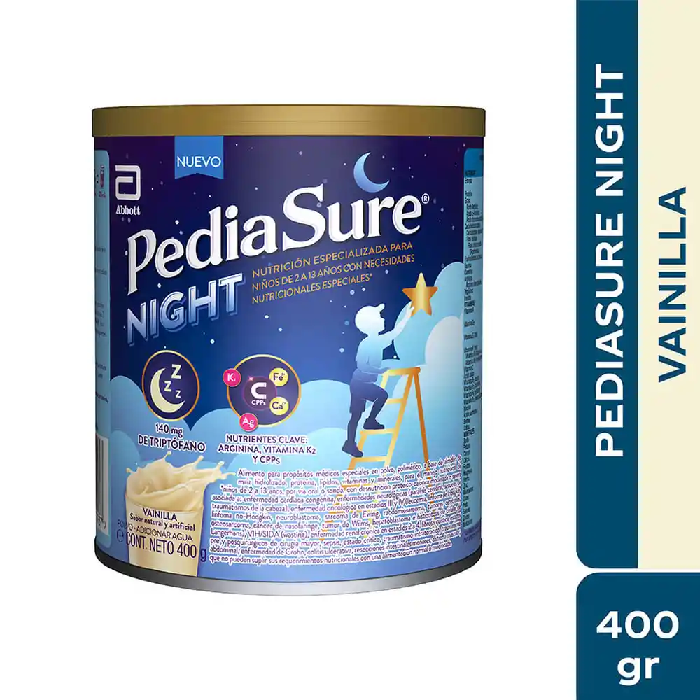Pediasure Night Polvo Vainilla Lata