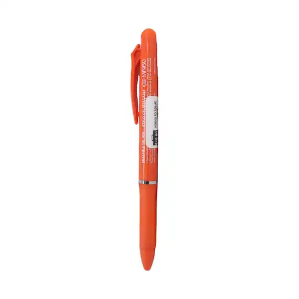 Esfero Borrable Naranja 0.7 mm Miniso 