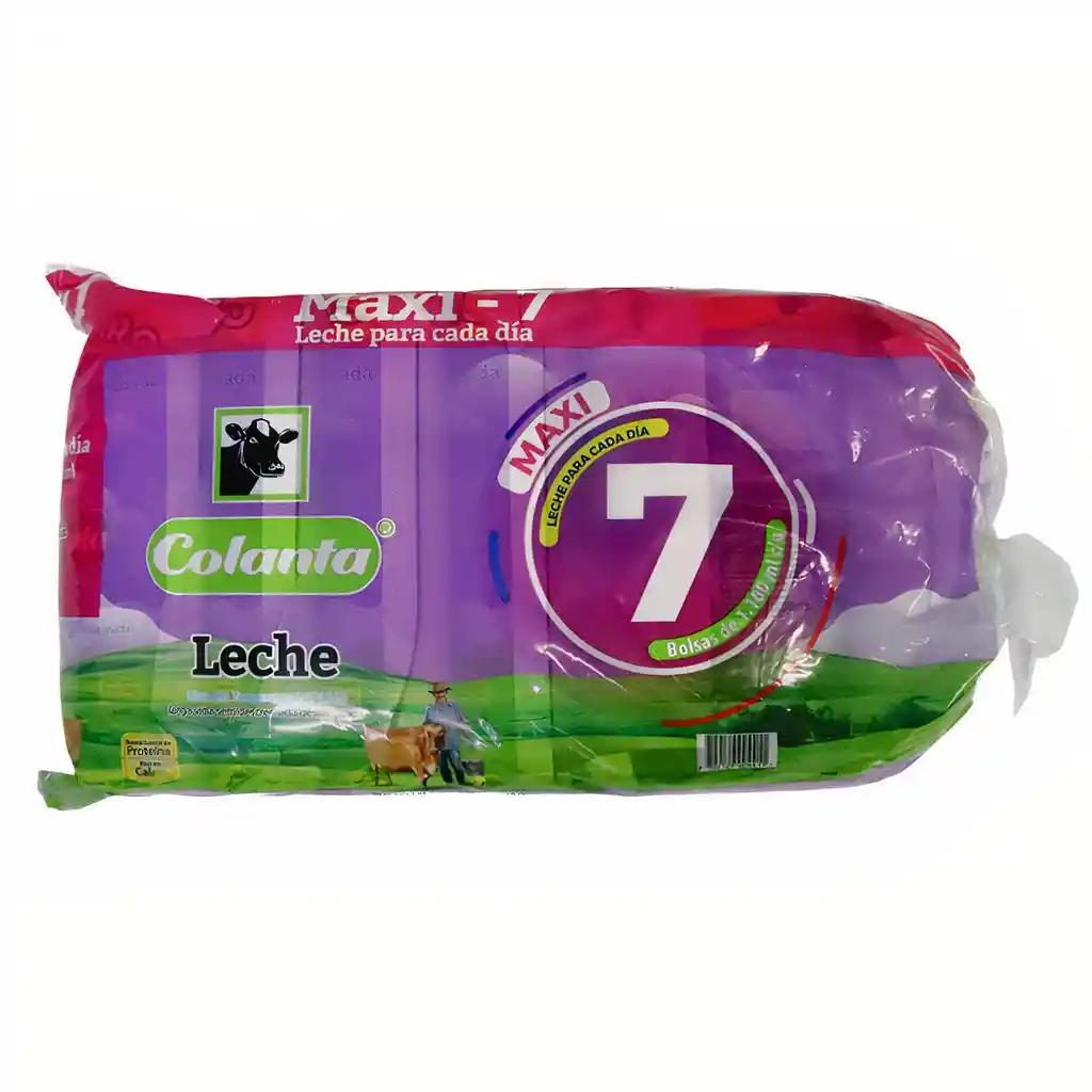 Leche UHT Deslactosada Colanta Bolsa X 1100 ml X 7 U