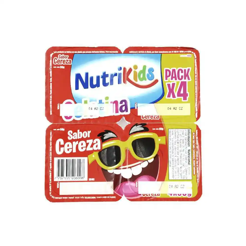 Nutrikids Gelatina Sabor Cereza