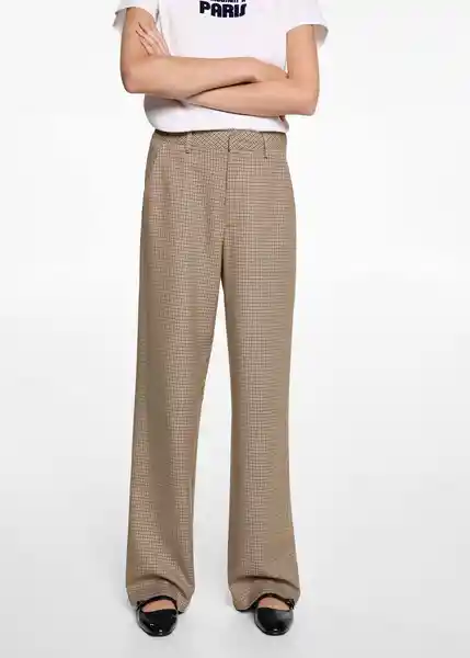 Pantalón Trajecup Beige Talla 20 Teen Niñas Mango