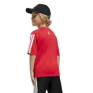 Adidas Camiseta Manga Corta T Lifestyle Unisex Rojo Talla 2Xs