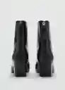 Botines Claire Negro Talla 40 Mujer Mango