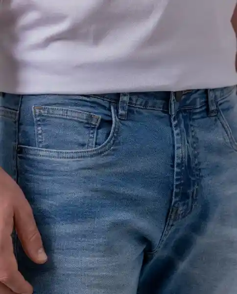 Jean Slim Hombre Azul Empolvado Medio Talla 32 42181 Rifle