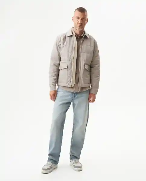 Chaqueta Quilted Aviator Beige Atmósfera Medio Talla S Chevignon