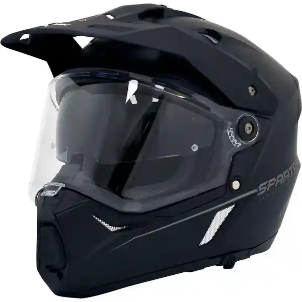 Spartan Casco Moto Solid Negro Talla M