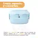 Contenedor de Alimentos Doble Capa Grizzly we Bare Azul Miniso