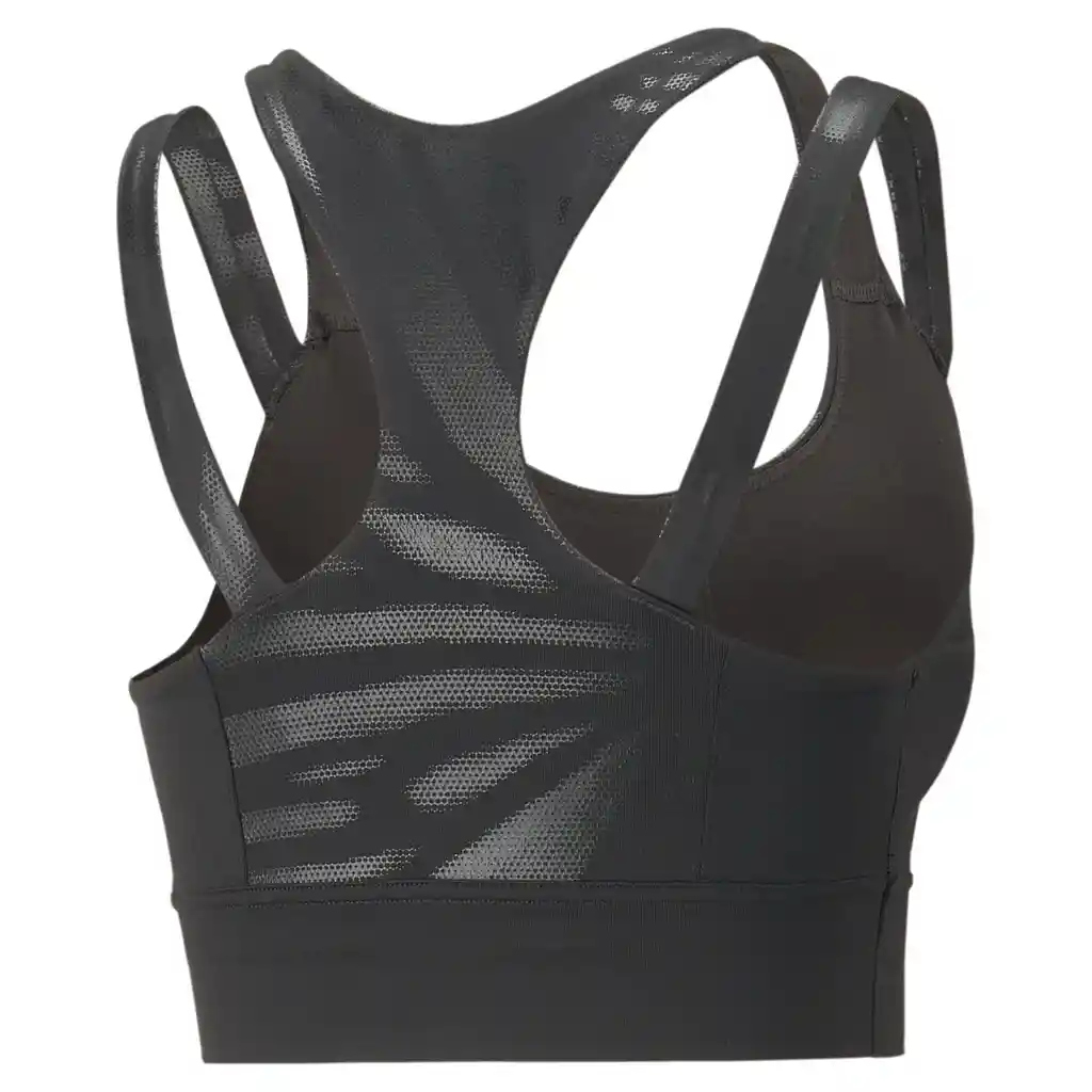 Puma Crop Concept Mid Impact Bra W Mujer Negro S