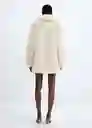 Abrigo Brindis Crudo Talla 18 Mujer Mango