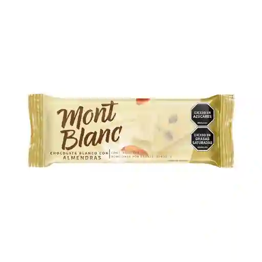 Mont Blanc Chocolate Blanco con Almendras