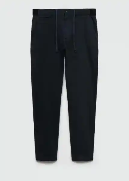 Pantalón Prato Navy Talla 38 Hombre Mango