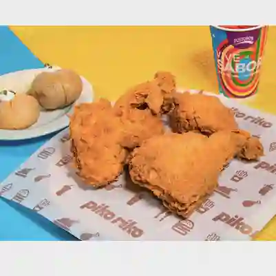 Pollo Broasted 4 Presas