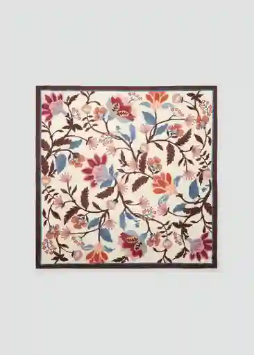 Pañuelo Clavel Chocolate Talla 99 Mujer Mango