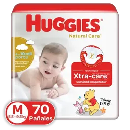 Huggies Pañal Natural Care Talla M