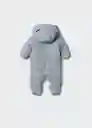 Abrigo Anorak Teddyl5 Antracita Talla 64 Niños Mango