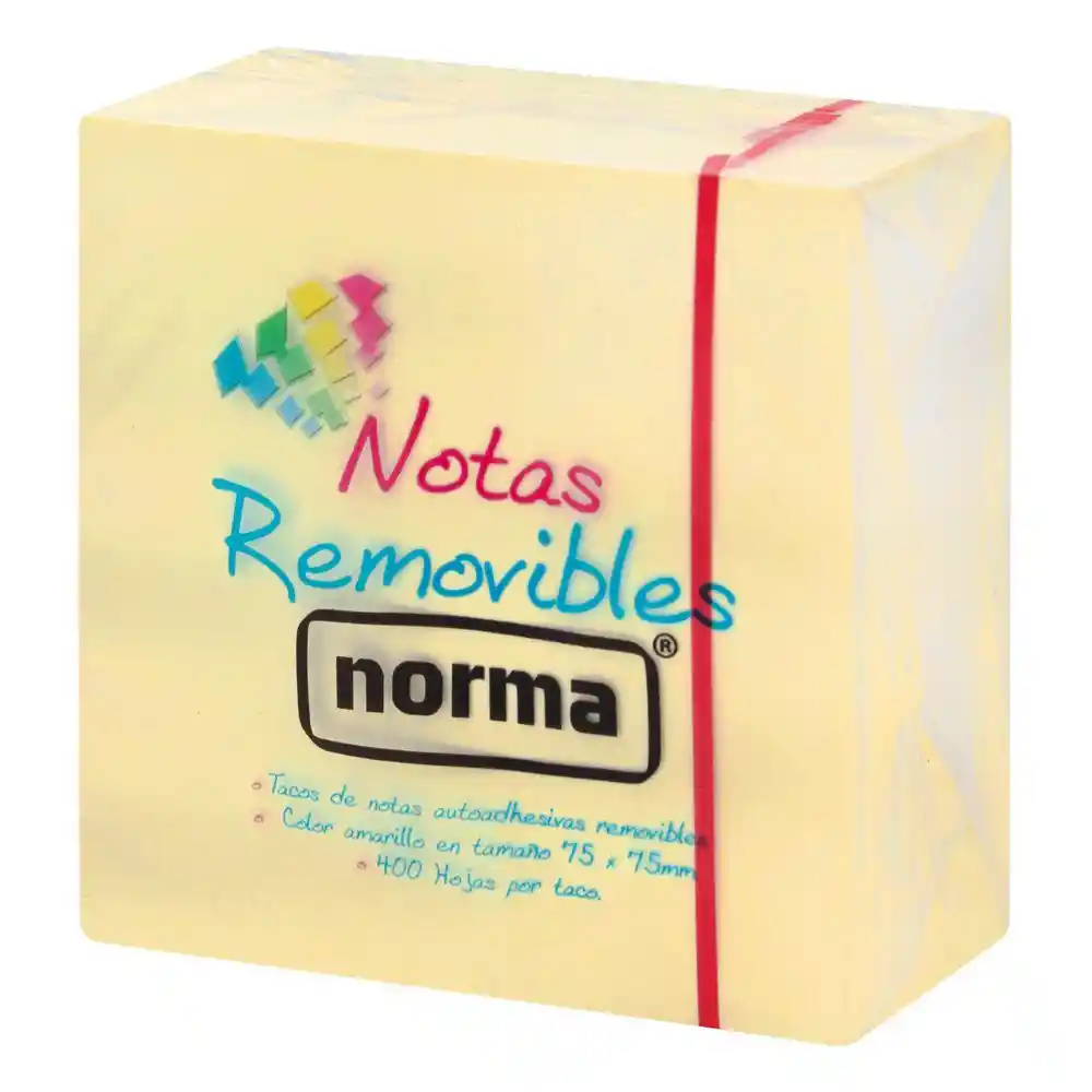 Norma Nota Removible Amarillo 500627