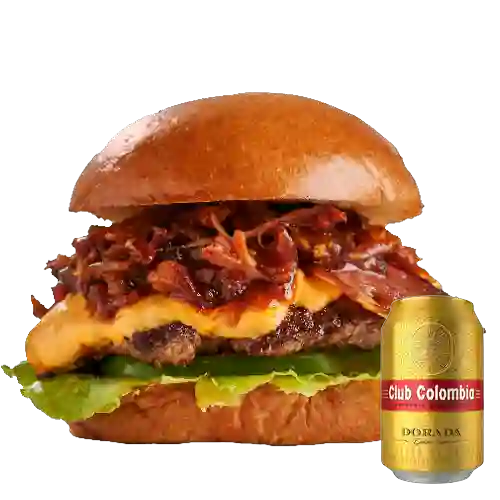 Combo Bárbara Burger + Club Colombia Dorada 355 ml