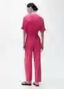 Enterizo Mono Japo Fucsia Talla M Mujer Mango
