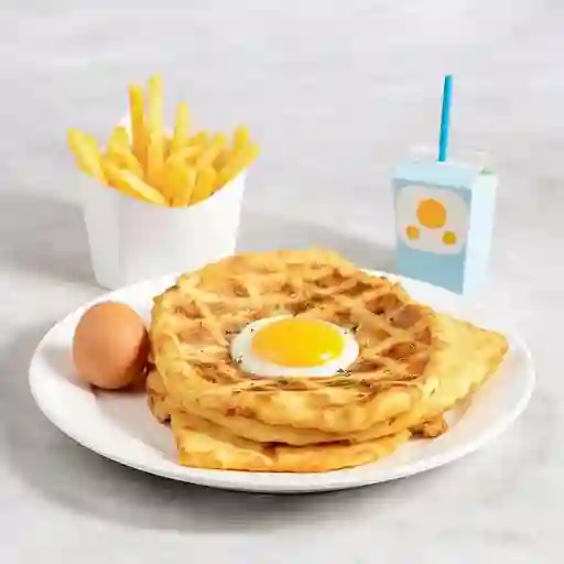 Patacon pisao L + Papas + Caja de Jugo + Huevo sorpresa