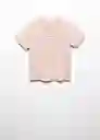 Camiseta Moment Niñas Rosa Light Talla 19 Mango