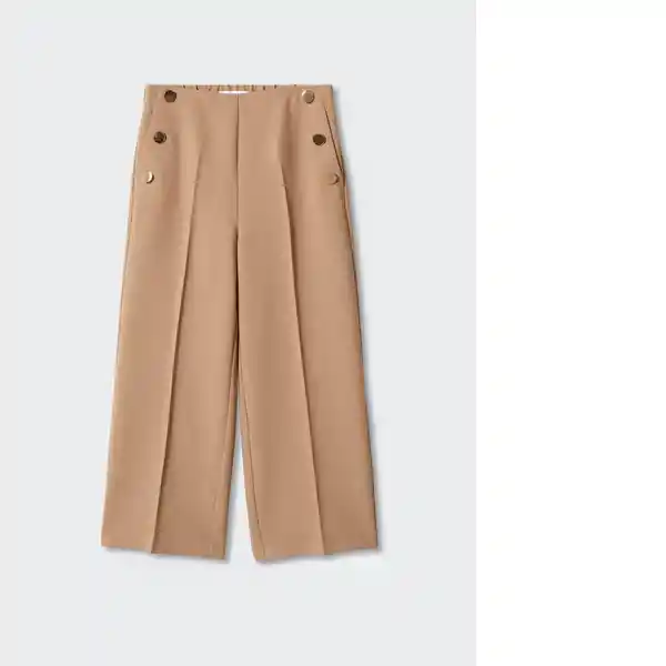 Pantalón Dorado2 Camel Talla XS Mujer Mango