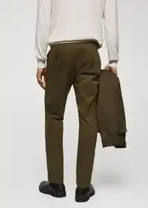 Pantalón Hades Khaki Talla 46 Hombre Mango