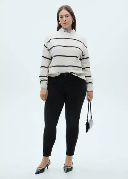 Jean Newisa Tejano Negro Talla 32 Mujer Mango