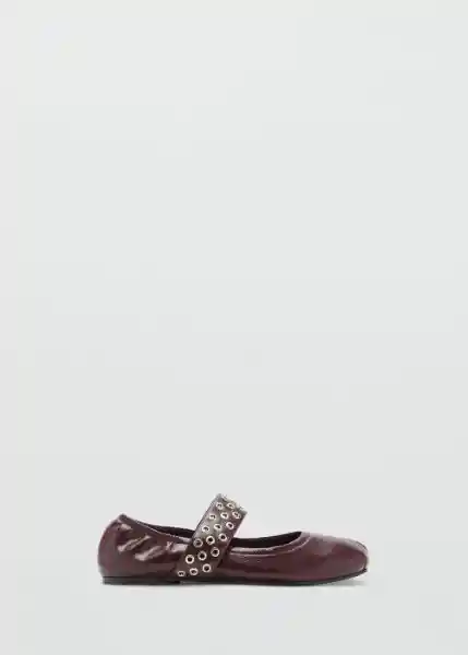 Zapatos Smas Burdeos Talla 38 Mujer Mango