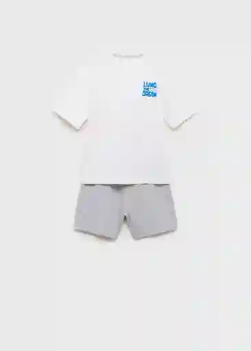 Set Pijama Dream Gris Medio Vigoré Talla 06 Niños Mango