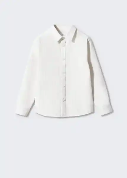 Camisa Oxfordr Beige Talla 06 Niños Mango