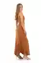 Vestido Largo Aurelia Café Talla XS Mercedes Campuzano