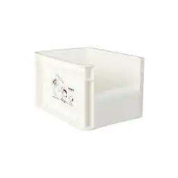 Organizador Pequeño Apilable Sin Tapa Serie Snoopy Blanco Miniso